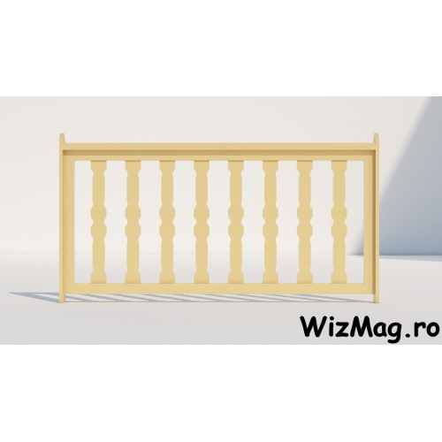 Balustrada lemn foisoare model Alpin
